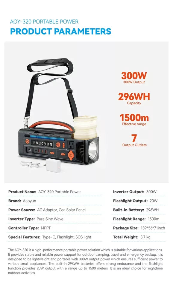 AAOYUN AOY-320 Portable Energy Power Supply